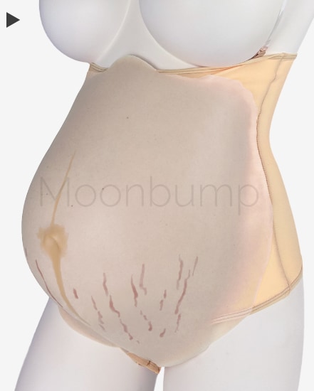 M1 'pale ivory' colour silicone fake pregnant belly M1 colour silicone fake pregnant belly
