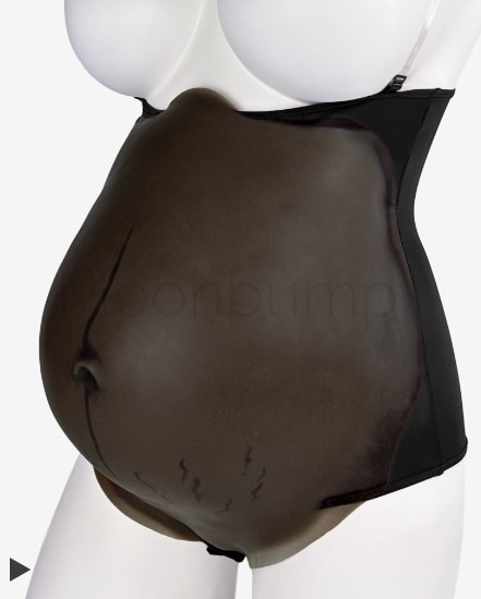 M10 'black coffee' colour silicone fake pregnant belly M10 colour silicone fake pregnant belly