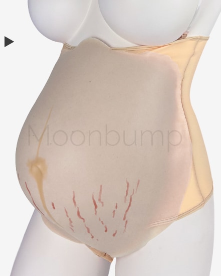 M2 'porcelain' colour silicone fake pregnant belly M2 colour silicone fake pregnant belly