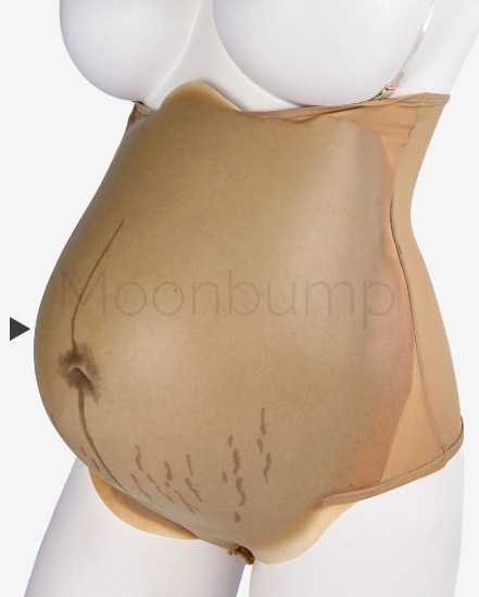 M6 'light brown' colour silicone fake pregnant belly M6 colour silicone fake pregnant belly
