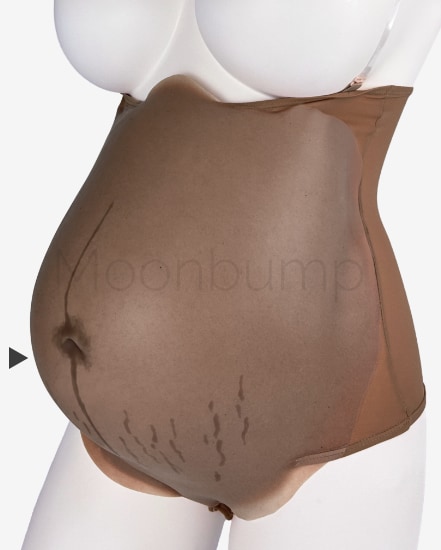 M7 'chocolate brown' colour silicone fake pregnant belly M7 colour silicone fake pregnant belly