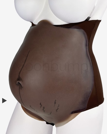 M8 'chestnut brown' colour silicone fake pregnant belly M8 colour silicone fake pregnant belly