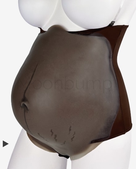 M9 'dark brown' colour silicone fake pregnant belly M9 colour silicone fake pregnant belly