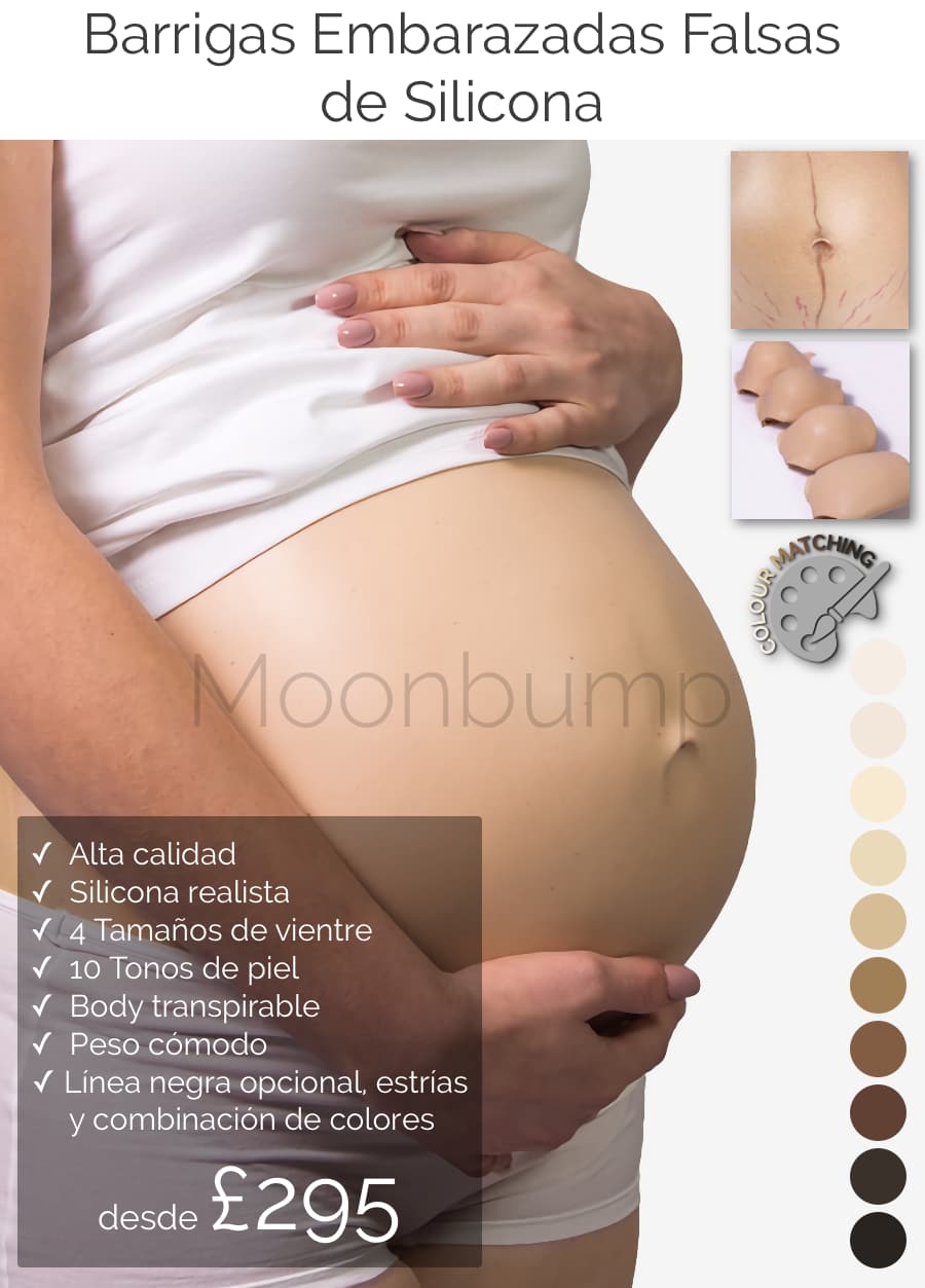 Panza de Falsas Emarazada de Silicone por Moonbump