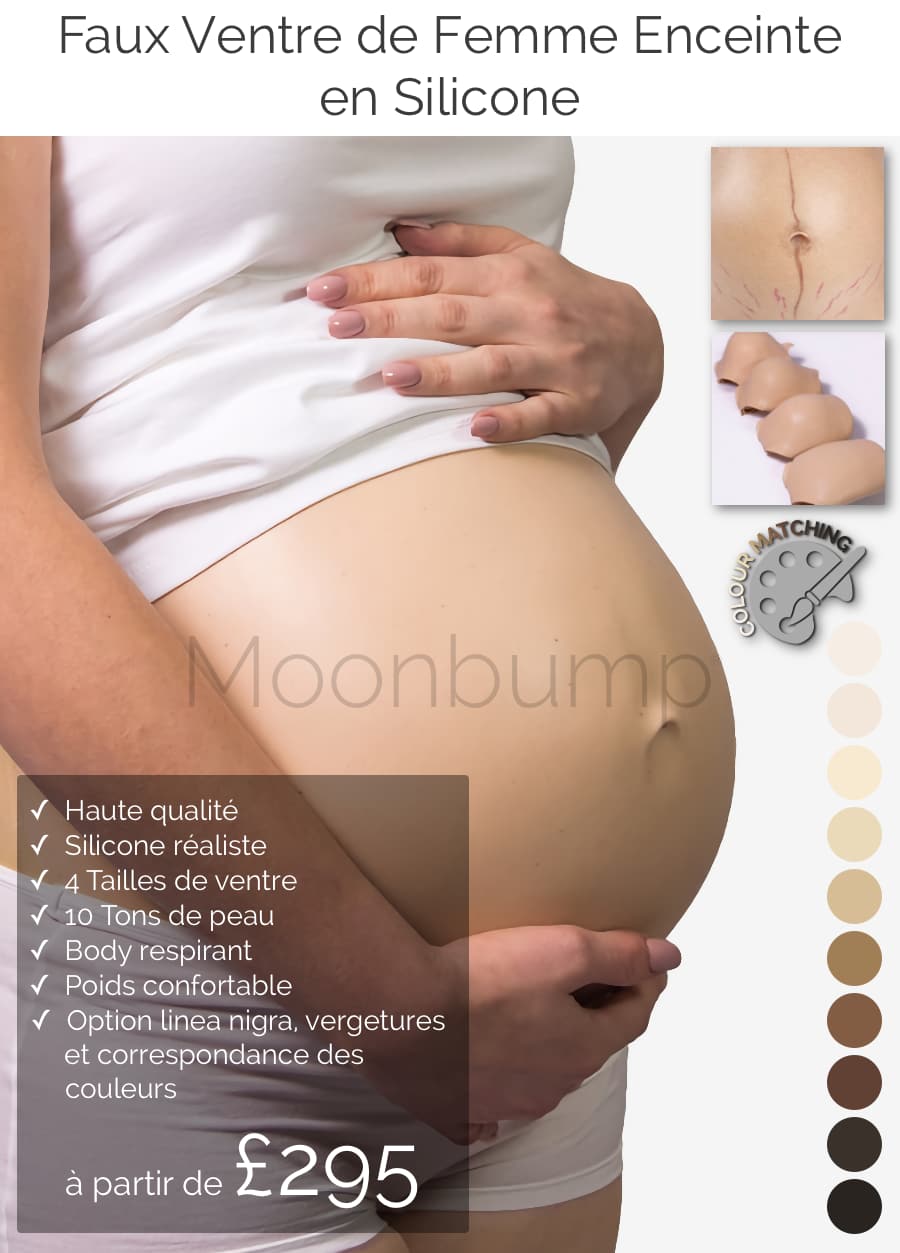 Faux Ventre de Femme Enceinte en Silicone Moonbump