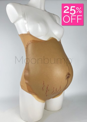 Sale Bump 235 - 7-8 month Silicone Pregnant Belly, colour M6